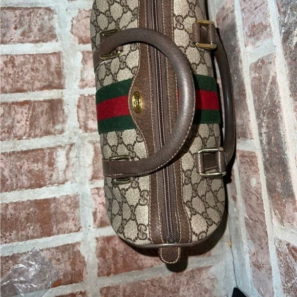 AUTHENTIC GUCCI WEB VINTAGE CLASSIC OPHIDIA SMALL BOSTON BAG - Picture 7 of 16